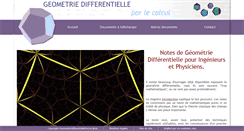 Desktop Screenshot of geometrie-differentielle-par-le-calcul.com